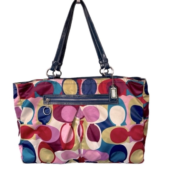 Coach Poppy Signature Sateen Tote - Picture 1 of 9